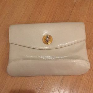White Italian Rodo clutch